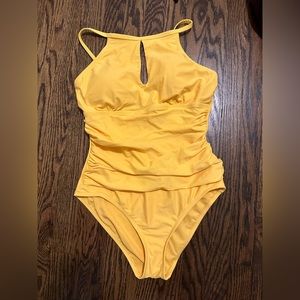 Ellen Tracy yellow one piece